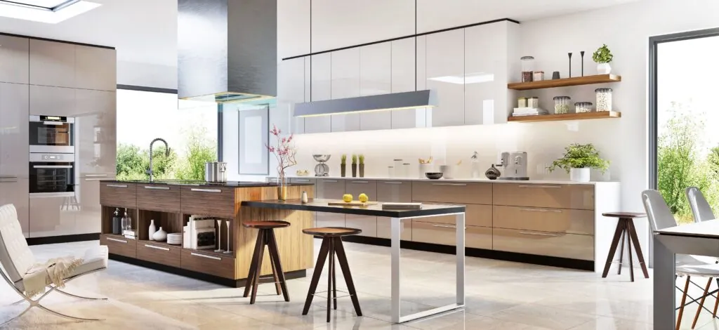 modern kitchen interior design in a luxury house